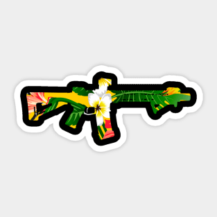 Hawaiian Hibiscus AR15 Sticker